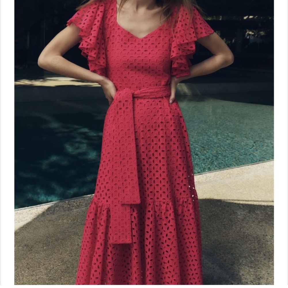 Zara Fuchsia Midi Dress